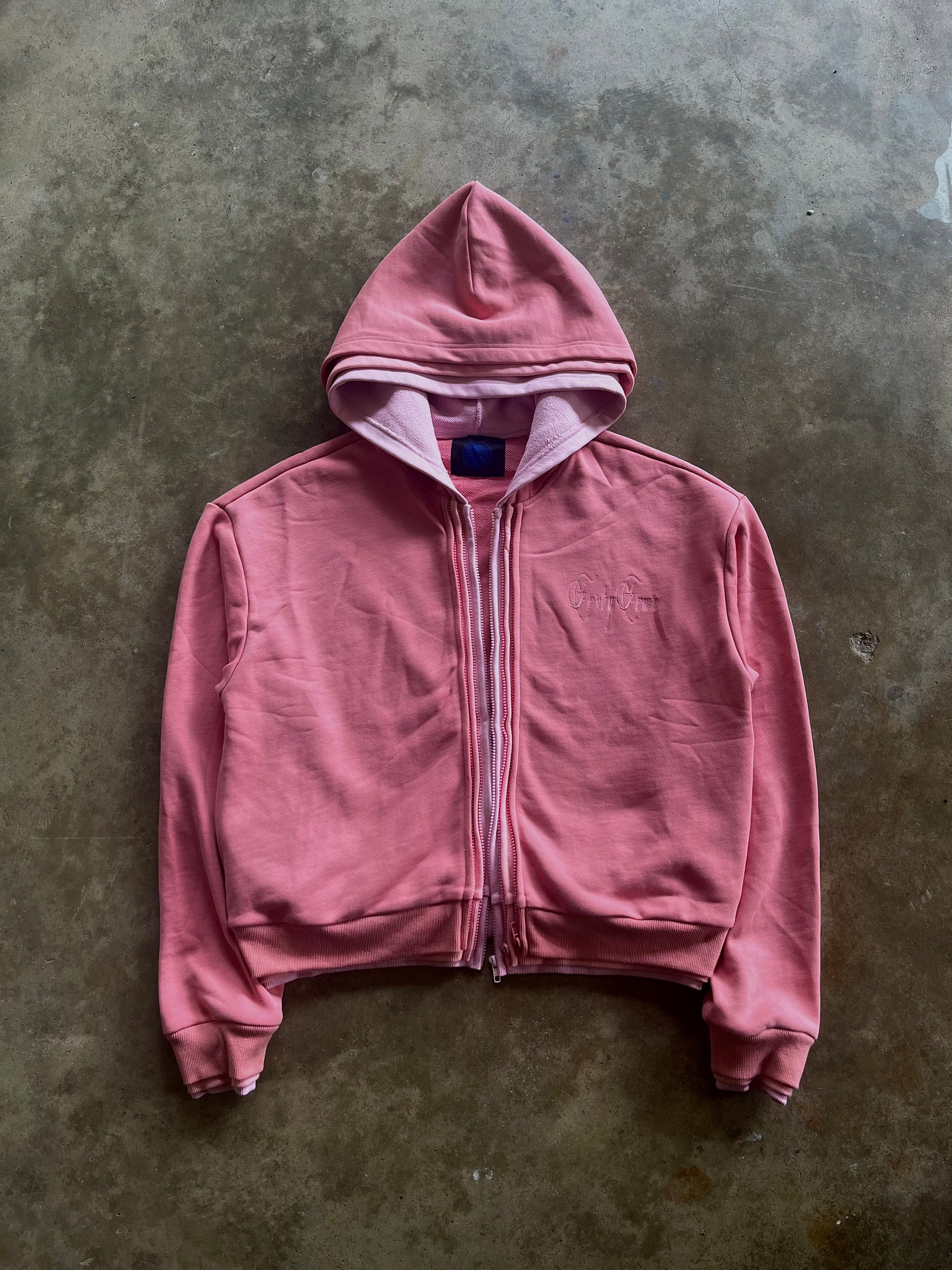 “EVOLUTION” TRIPLE ZIP UP - PINK