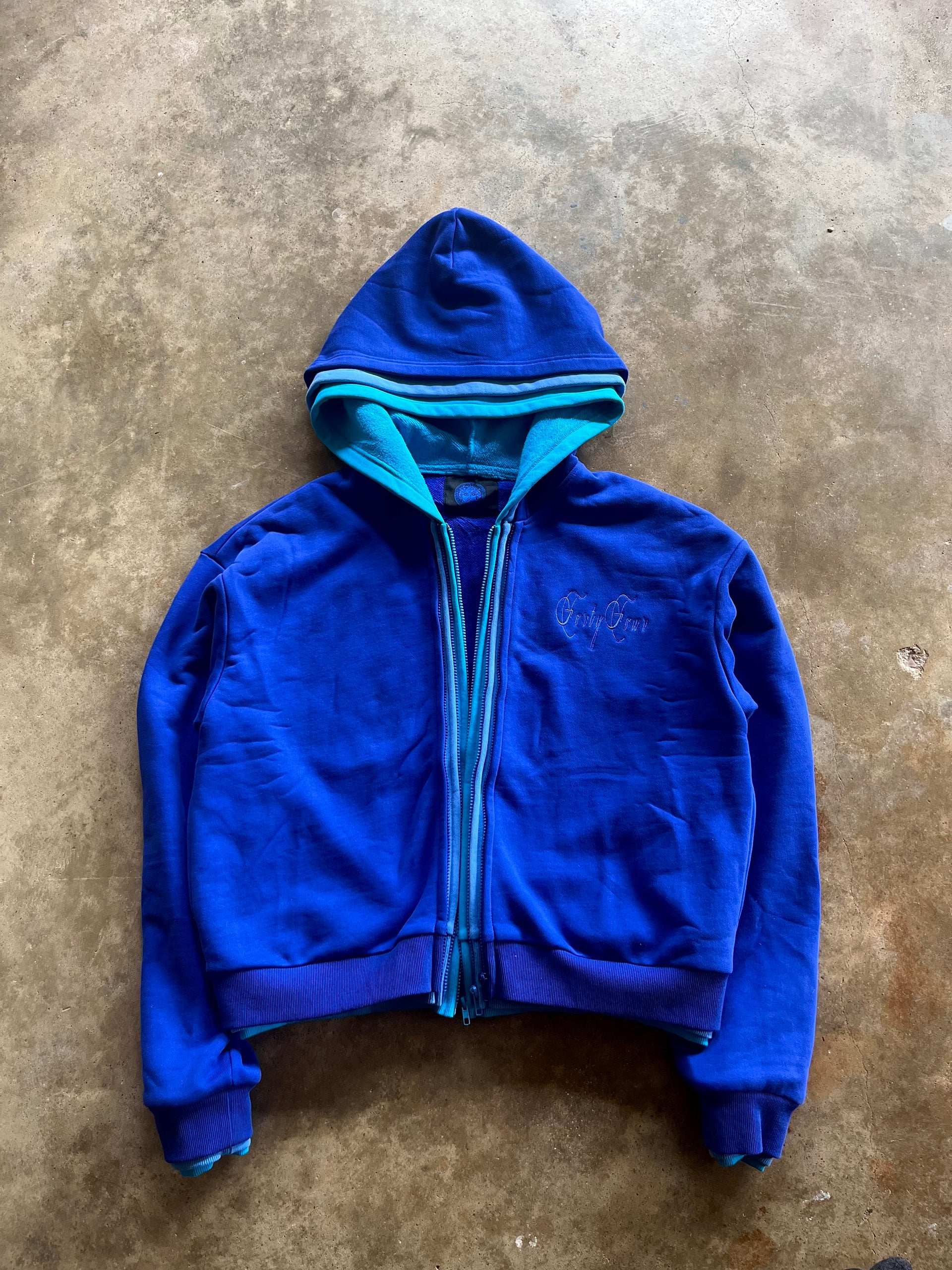 “EVOLUTION” TRIPLE ZIP UP - BLUE